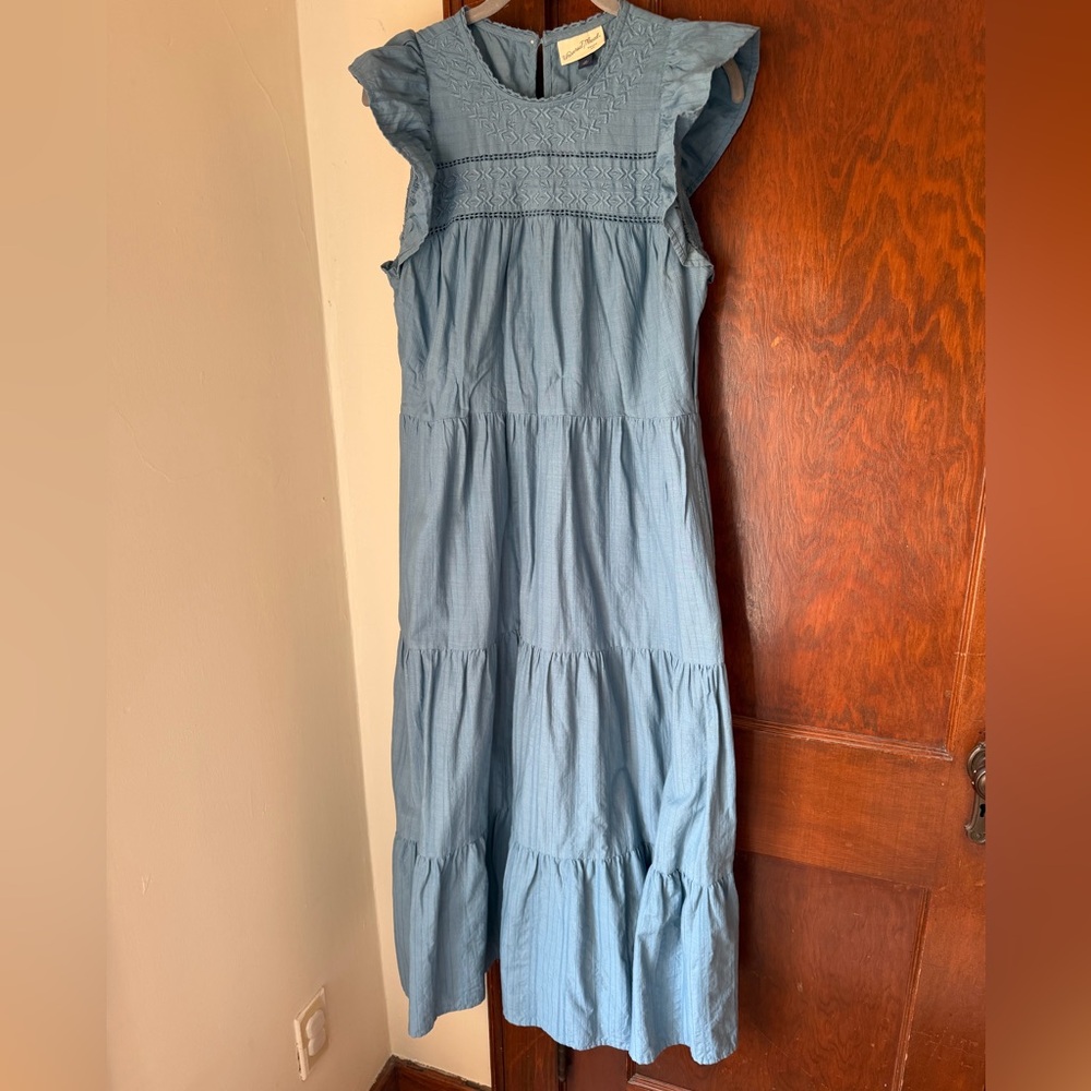 Universal Thread Textured Light Blue Dress